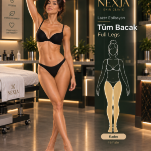 Kadın tüm bacak buz lazer epilasyon İstanbul – Falcon Pro 4 Diode Buz Lazer Nexja Skin Clinic